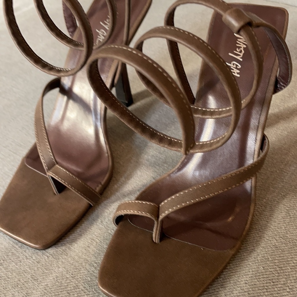 Nasty Gal toe wrap around heels